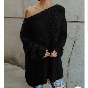 NWOT Fuzzy Black Sweater Top